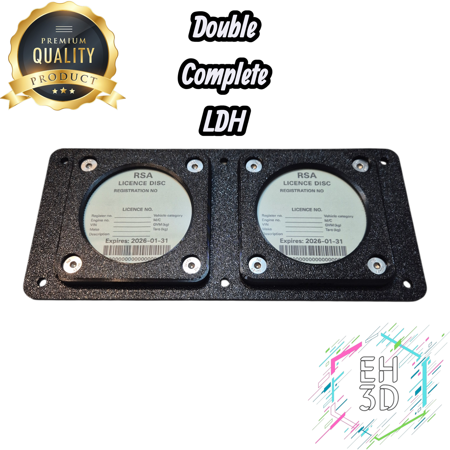 Double Complete License Disc Holder