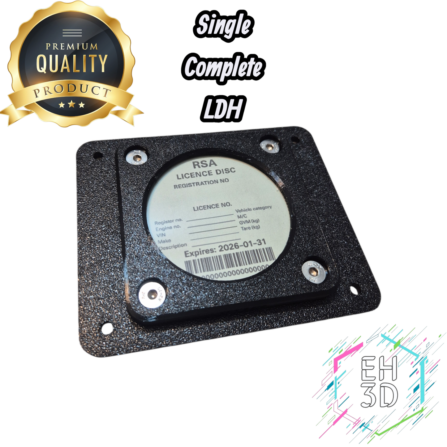 Single Complete License Disc Holder